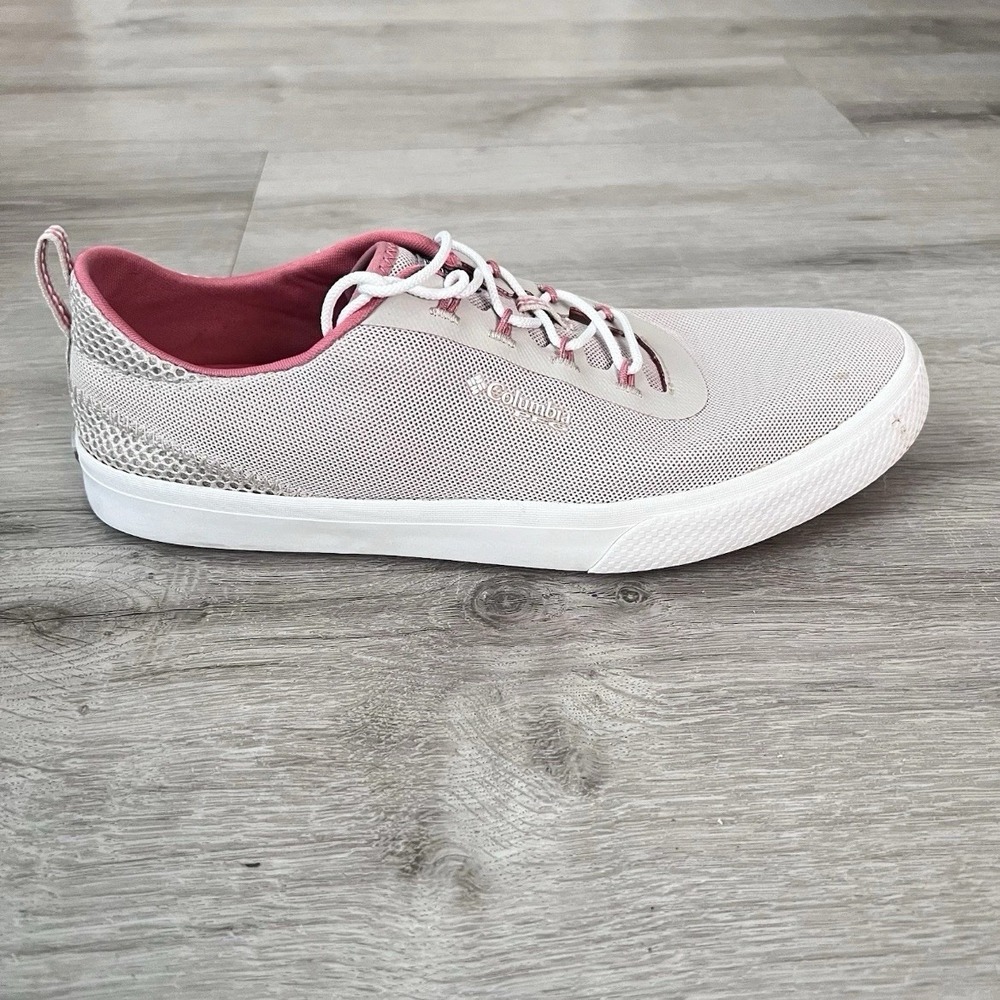 Columbia PFG Slack Water Breeze Shoes Womens 9.5 Pink White Mesh Casual
